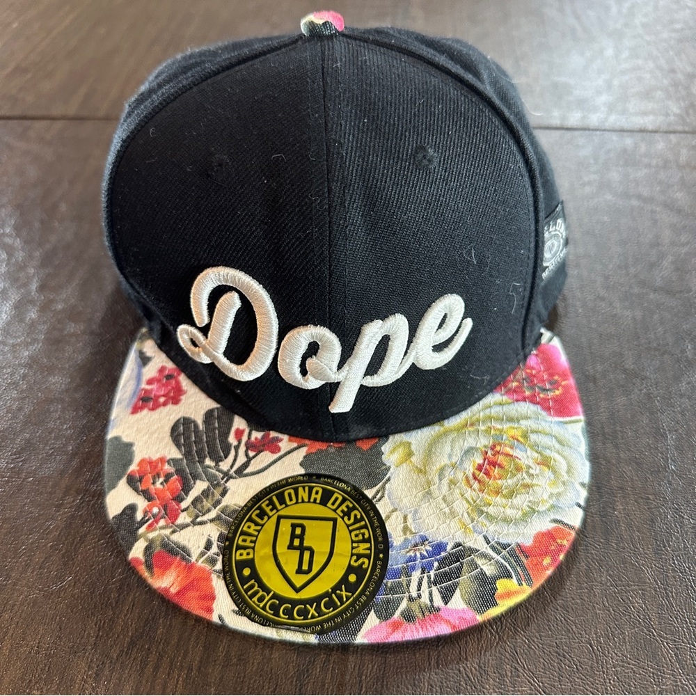 Dope Cap with Floral Brim SnapBack